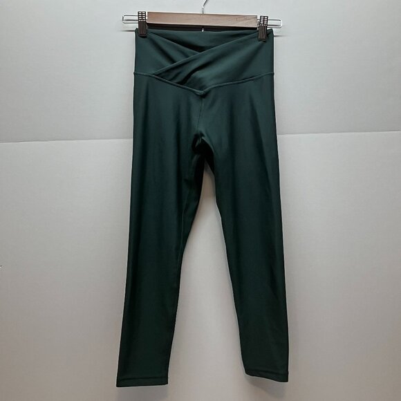 Obsession Womens Dark Green V Cut Butt‎ Lift Scrunch Athletic Leggings Size S - Picture 1 of 5